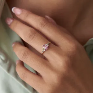 14k Gold Bua Pink Ring