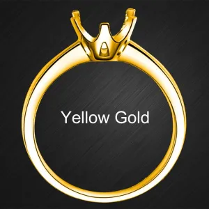 14k Gold Moissanite Ring Yellow Wedding Woman Jewelry For Proposal
