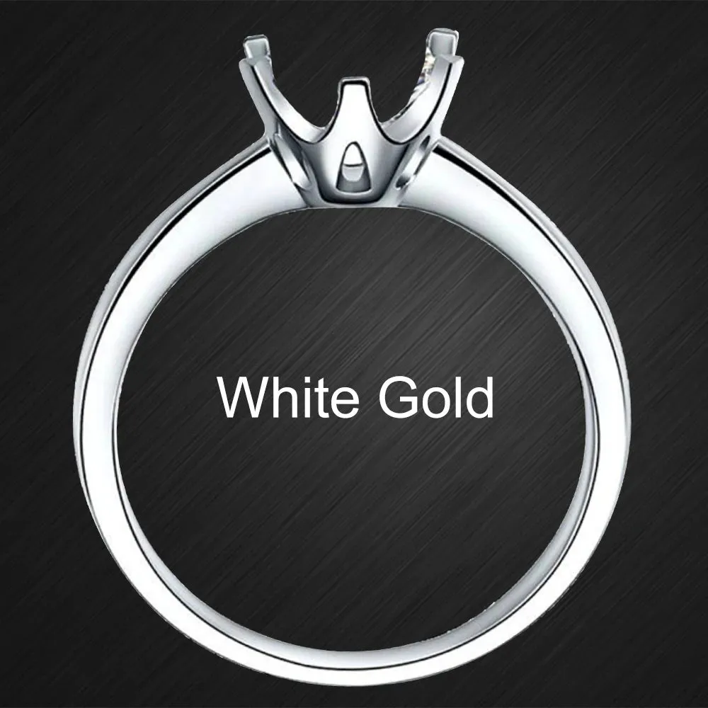 14k Gold Moissanite Ring Yellow Wedding Woman Jewelry For Proposal
