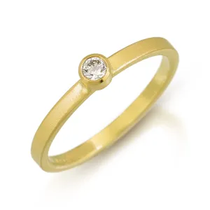18k Diamond Stacking Ring