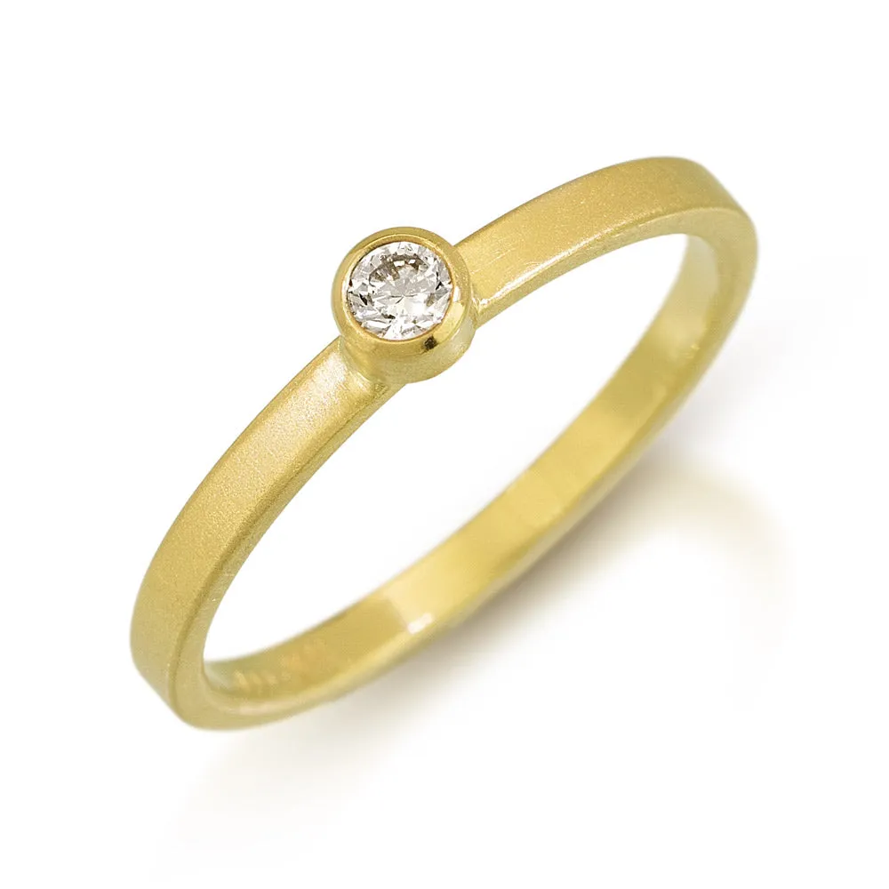 18k Diamond Stacking Ring