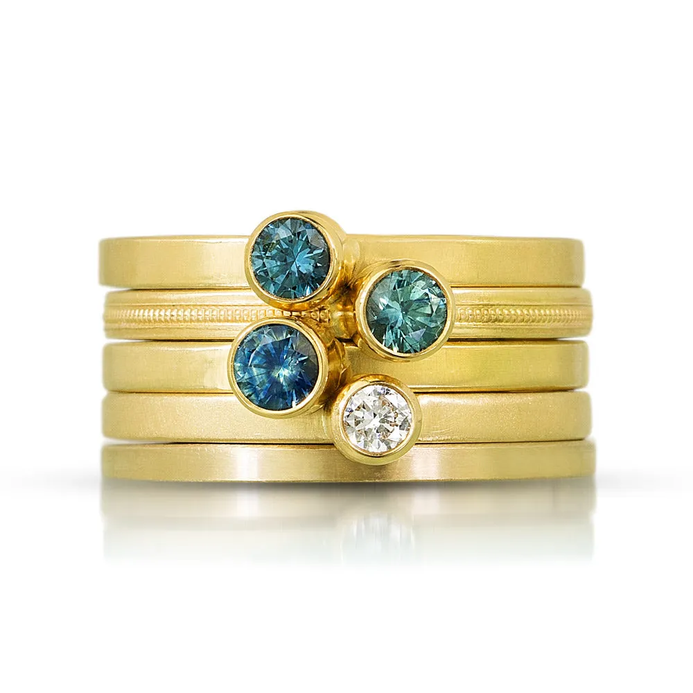 18k Diamond Stacking Ring