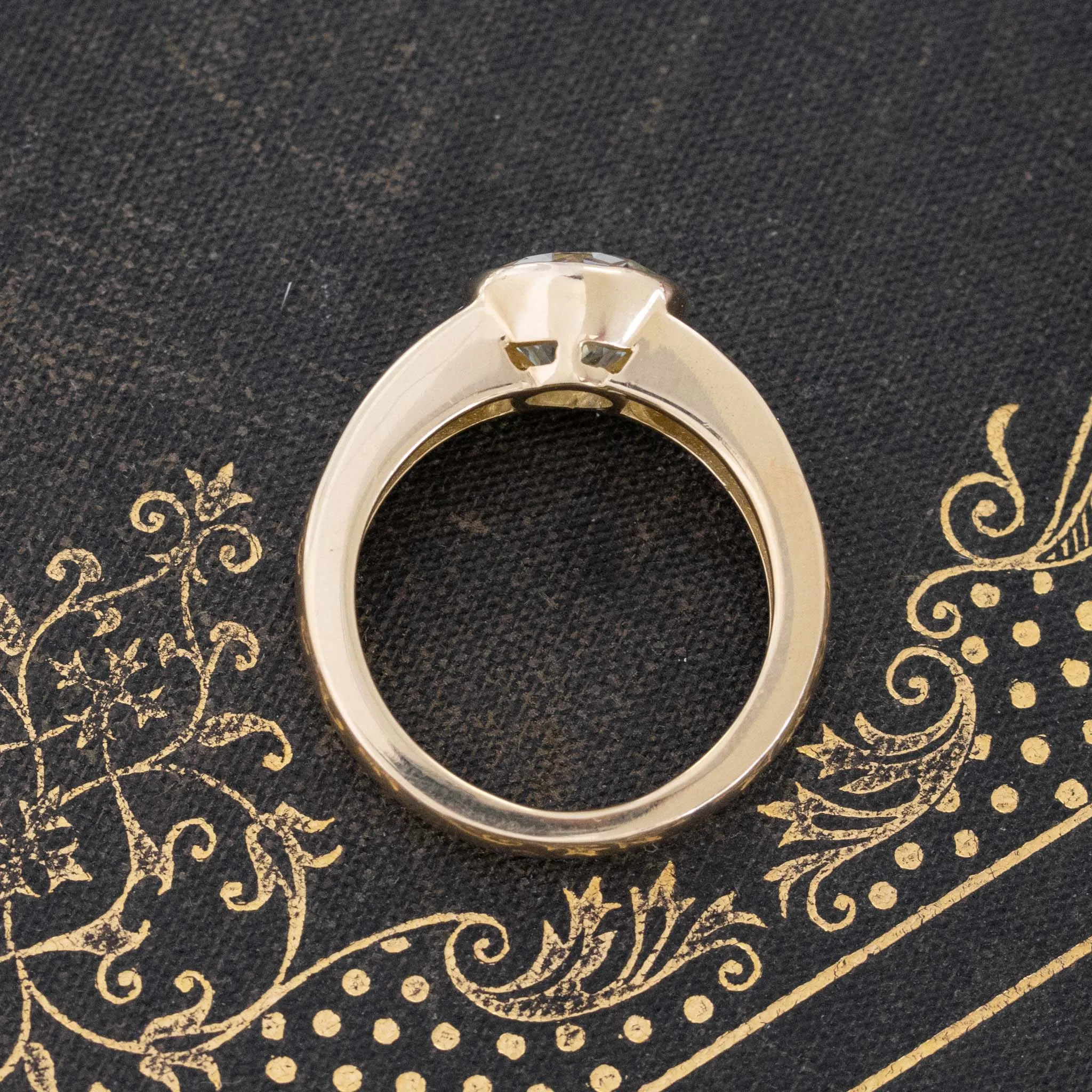 2.54ct Vintage Old European Cut Diamond Ring, French