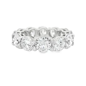 8.46ct Platinum Diamond Eternity Band