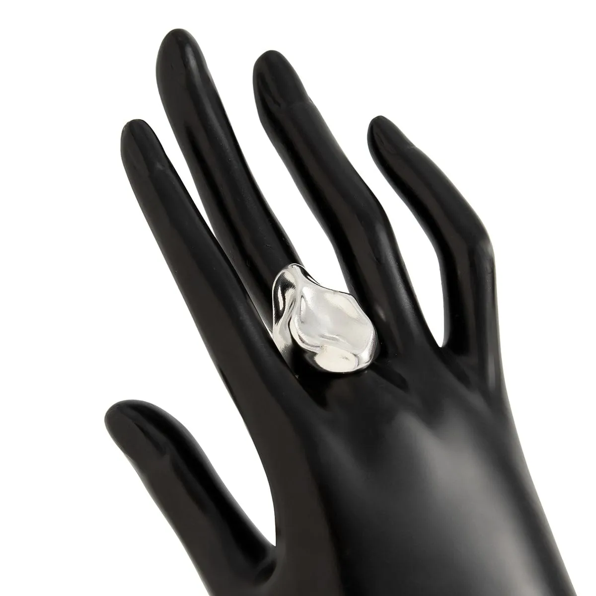 Abstract Irregular Liquid Waterdrop Open Ring