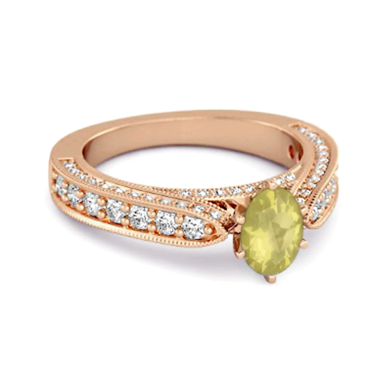 Accents 1.50 Ct Lemon Quartz Solitaire Ring In 925 Sterling Silver