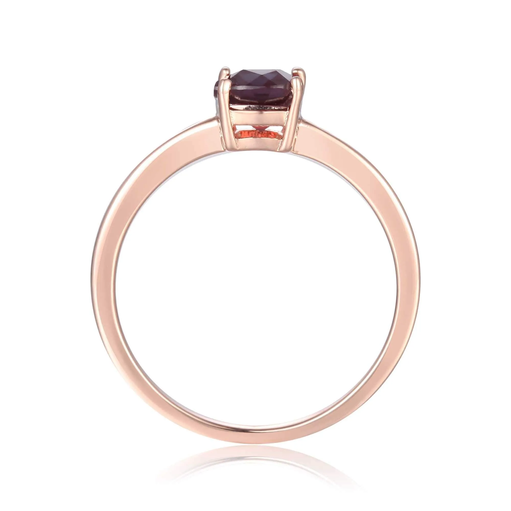 Alexandrite Cushion Solitaire Ring