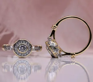 Amelie Halo Engagement Ring