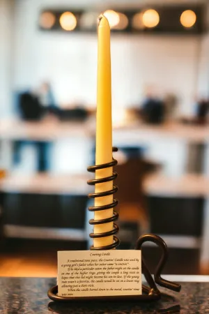 Amish Courting Heart Candle Holder