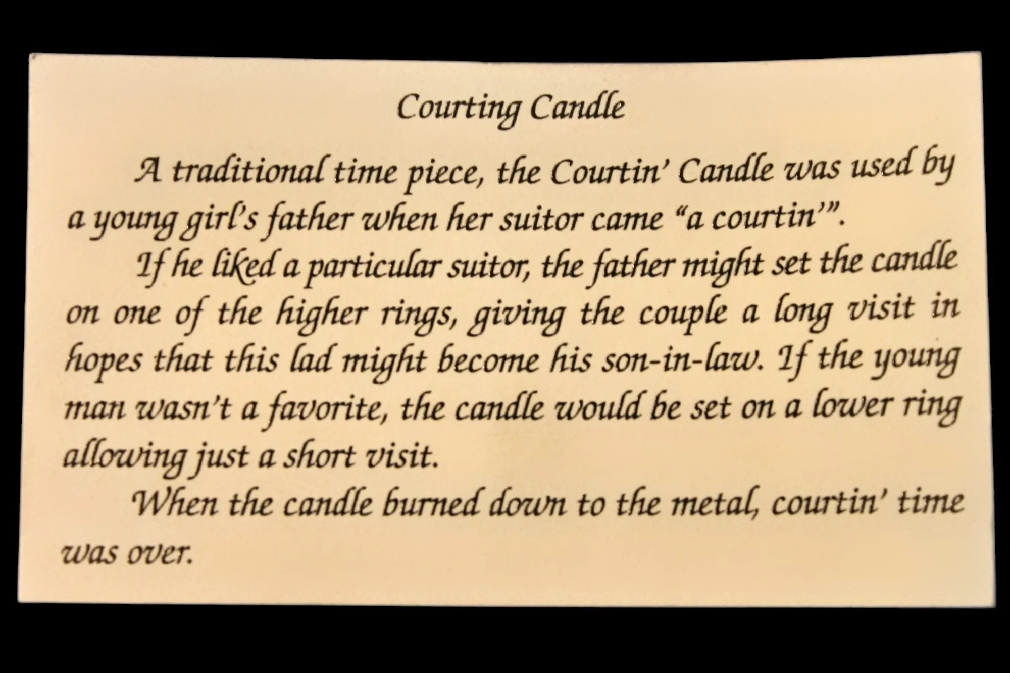 Amish Courting Heart Candle Holder