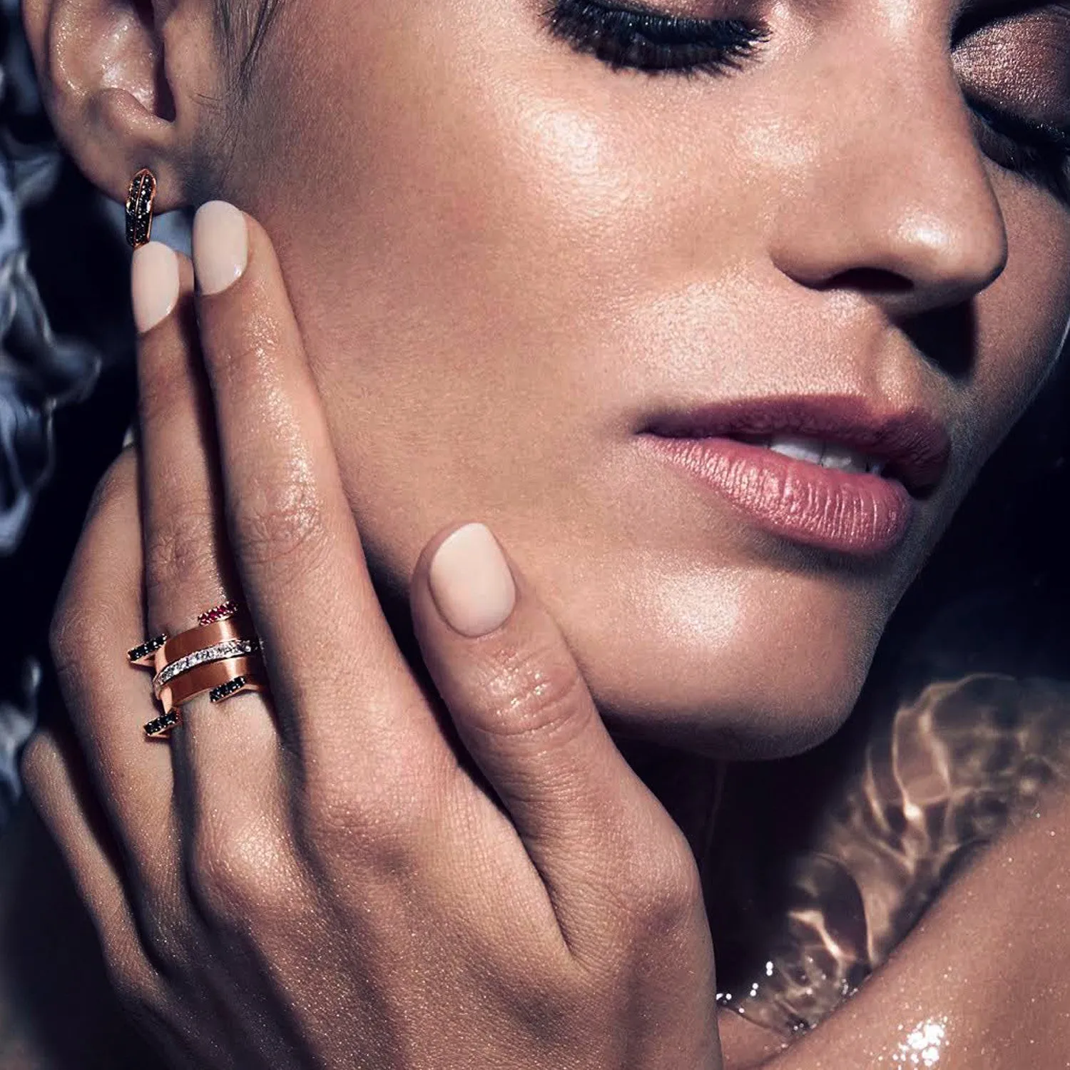 Anaïs Ring | Black Diamonds and Rubies