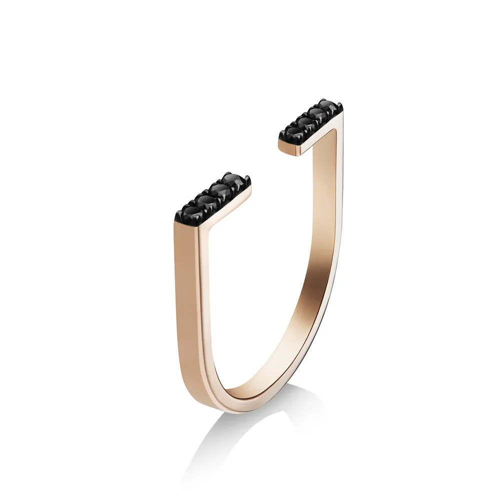 Anaïs Ring | Black Diamonds and Rubies