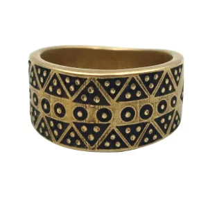 Ancient Viking ring from bronze