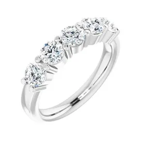 Anniversary Band ( 5 Stone Band )