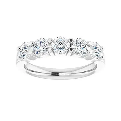 Anniversary Band ( 5 Stone Band )