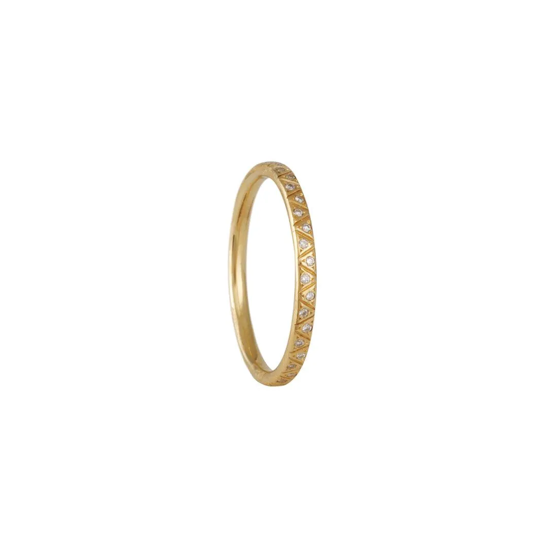 Artëmer - Geometric Pattern Diamond Eternity Band