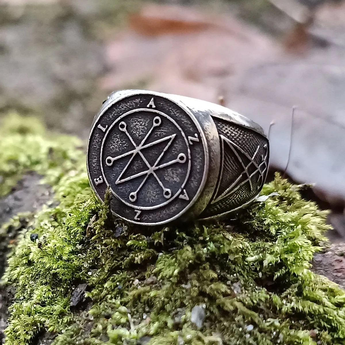 Azazel sigil demon bronze ring