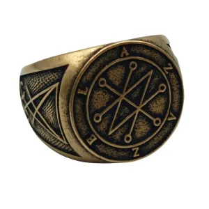 Azazel sigil demon bronze ring