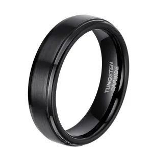 Beveled Men's Tungsten Wedding Band