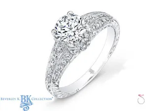 Beverley K Vintage Solitaire Engagement Ring 0.38ct in 18K