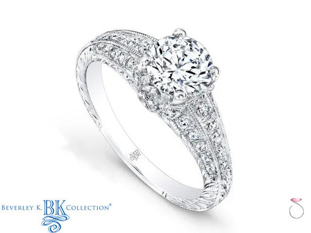 Beverley K Vintage Solitaire Engagement Ring 0.38ct in 18K
