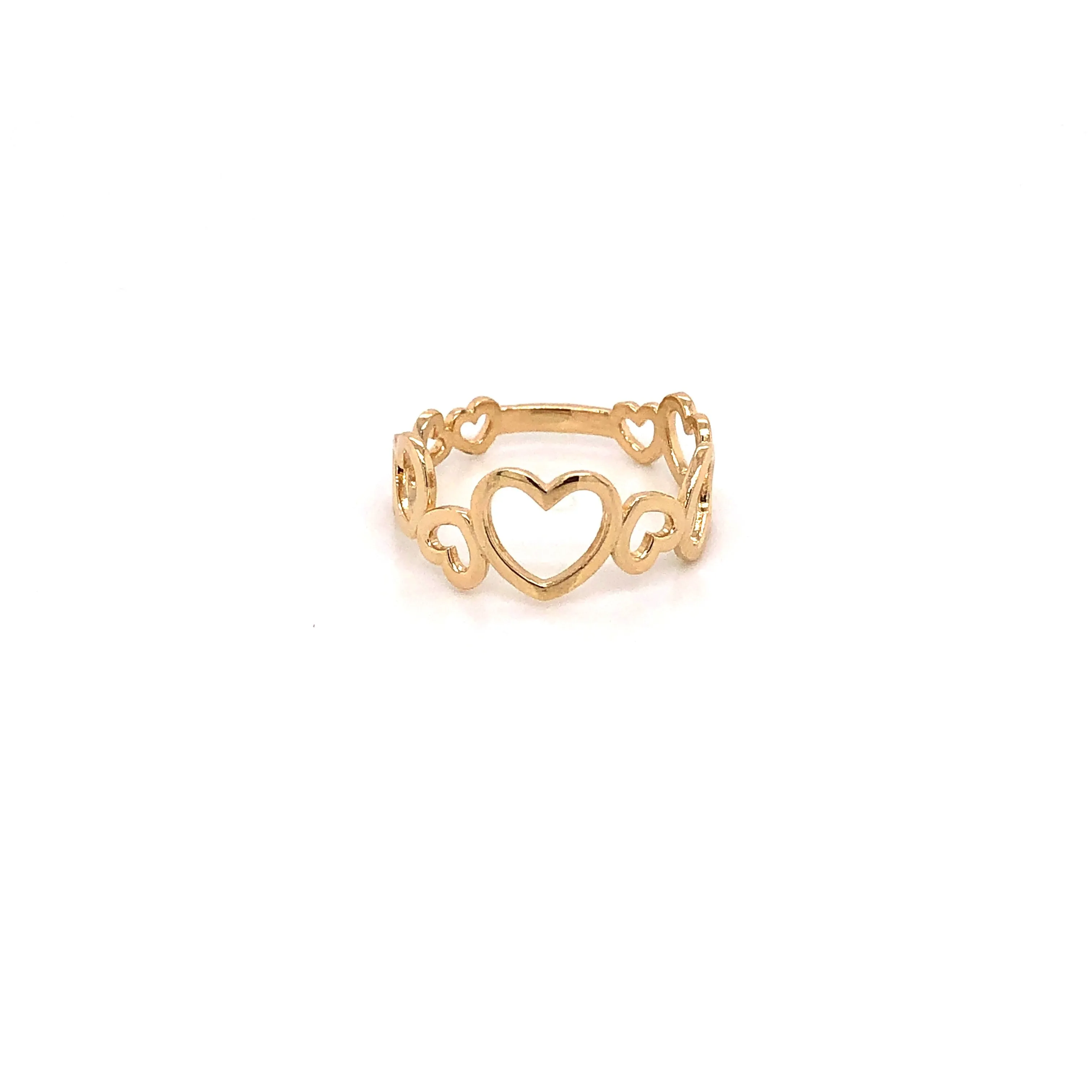 Big and Tiny Hearts Cuff Ring