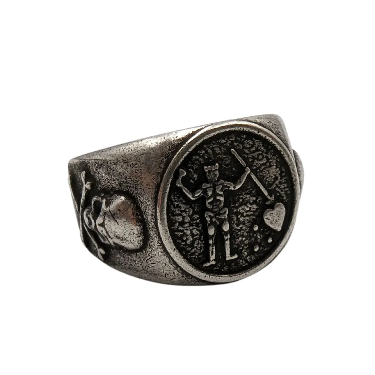Blackbeard signet bronze ring