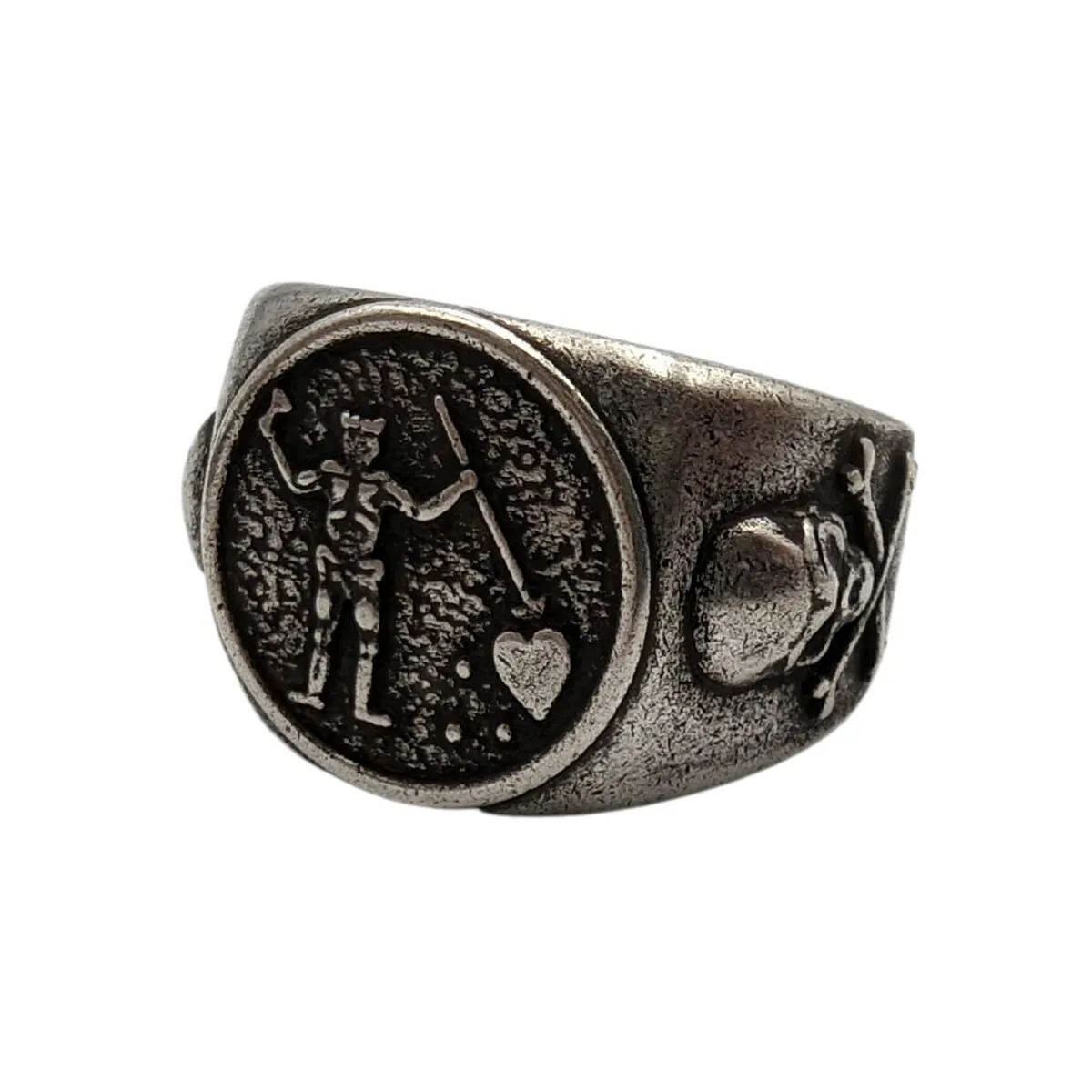 Blackbeard signet bronze ring