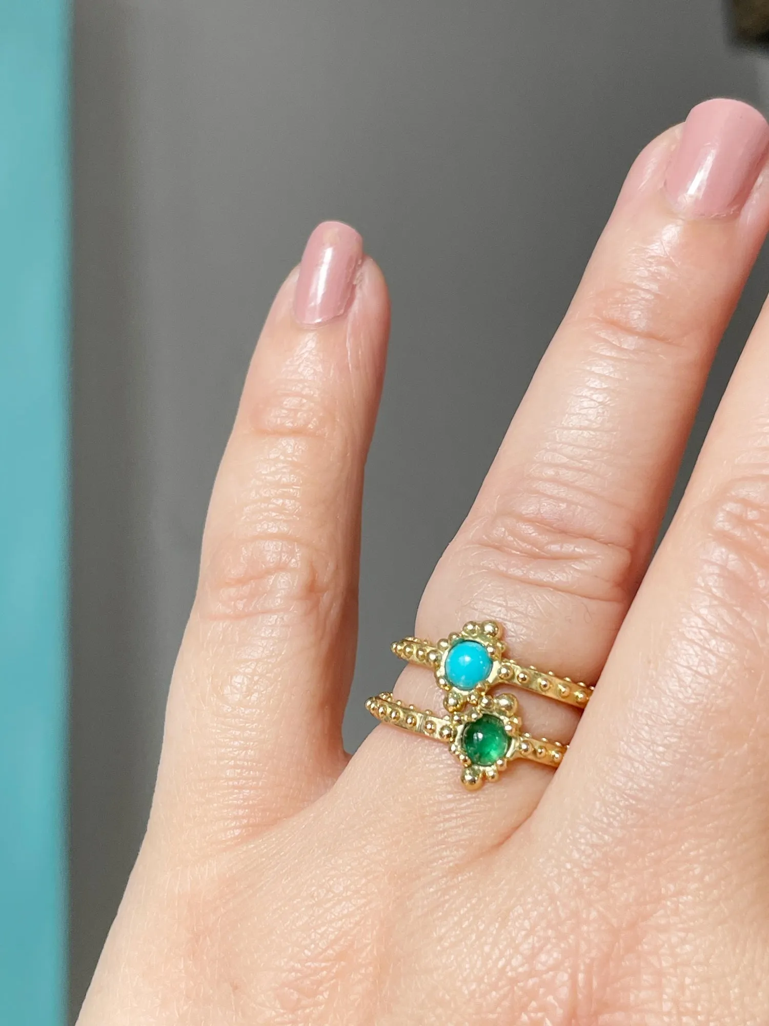 BOHEME BUBBLE EMERALD RING rts
