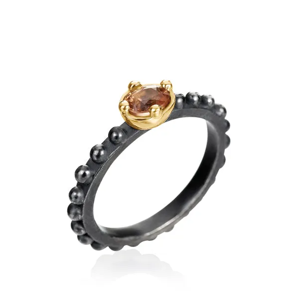 BOHEME ORANGE SAPPHIRE 4-RING STACK
