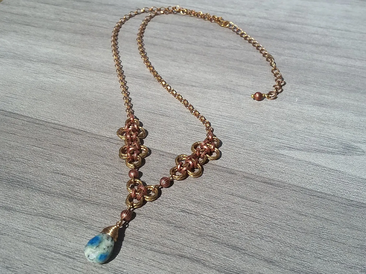 Brass & Copper K2Nite Necklace