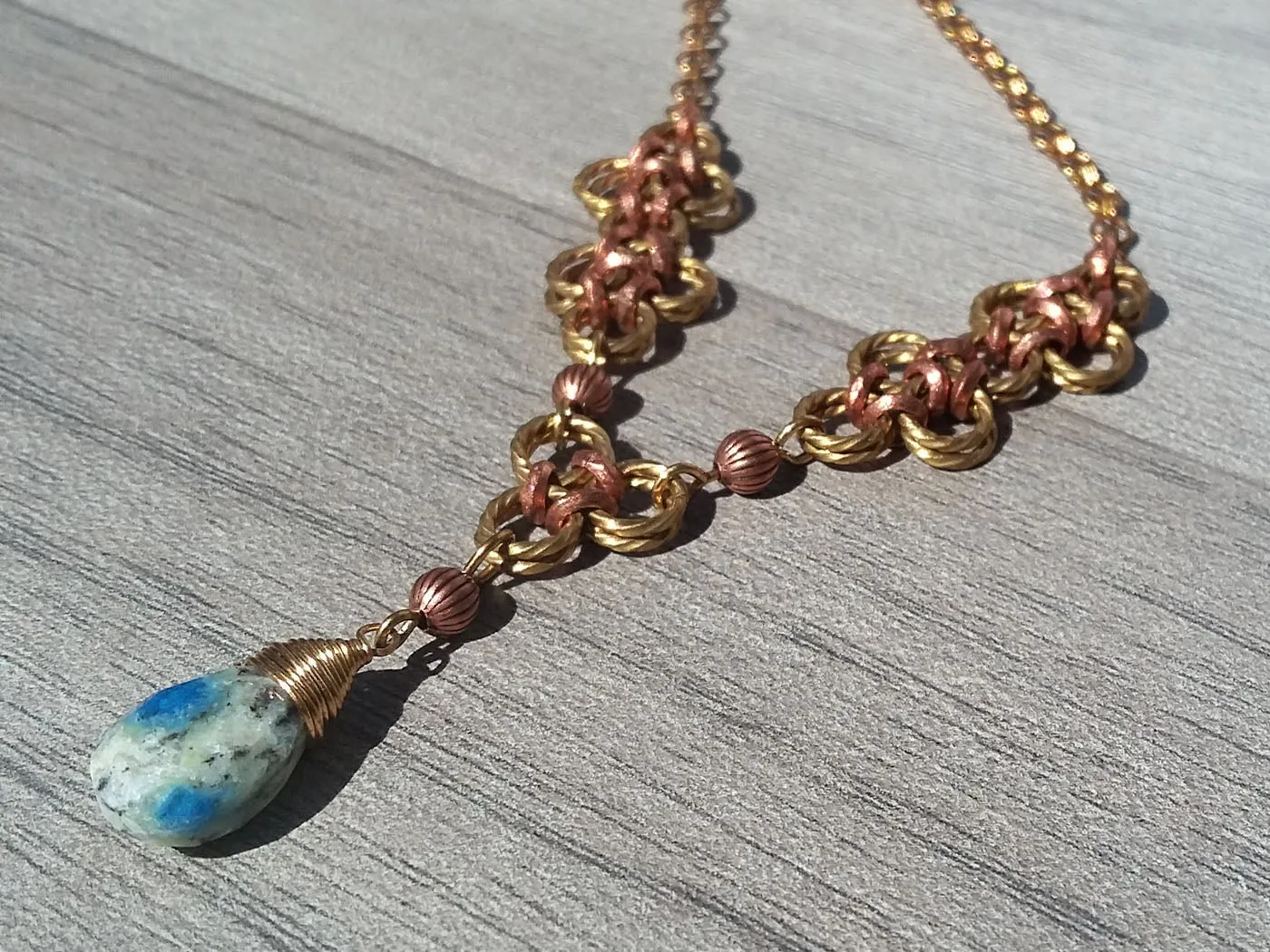 Brass & Copper K2Nite Necklace