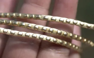 Bronze Ring Stock Shank 3.5mm Dots Textured Metal Wire - Rings Bracelets Pendants Metalwork