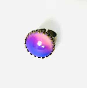 Bronzed Circular Brass Mood Ring