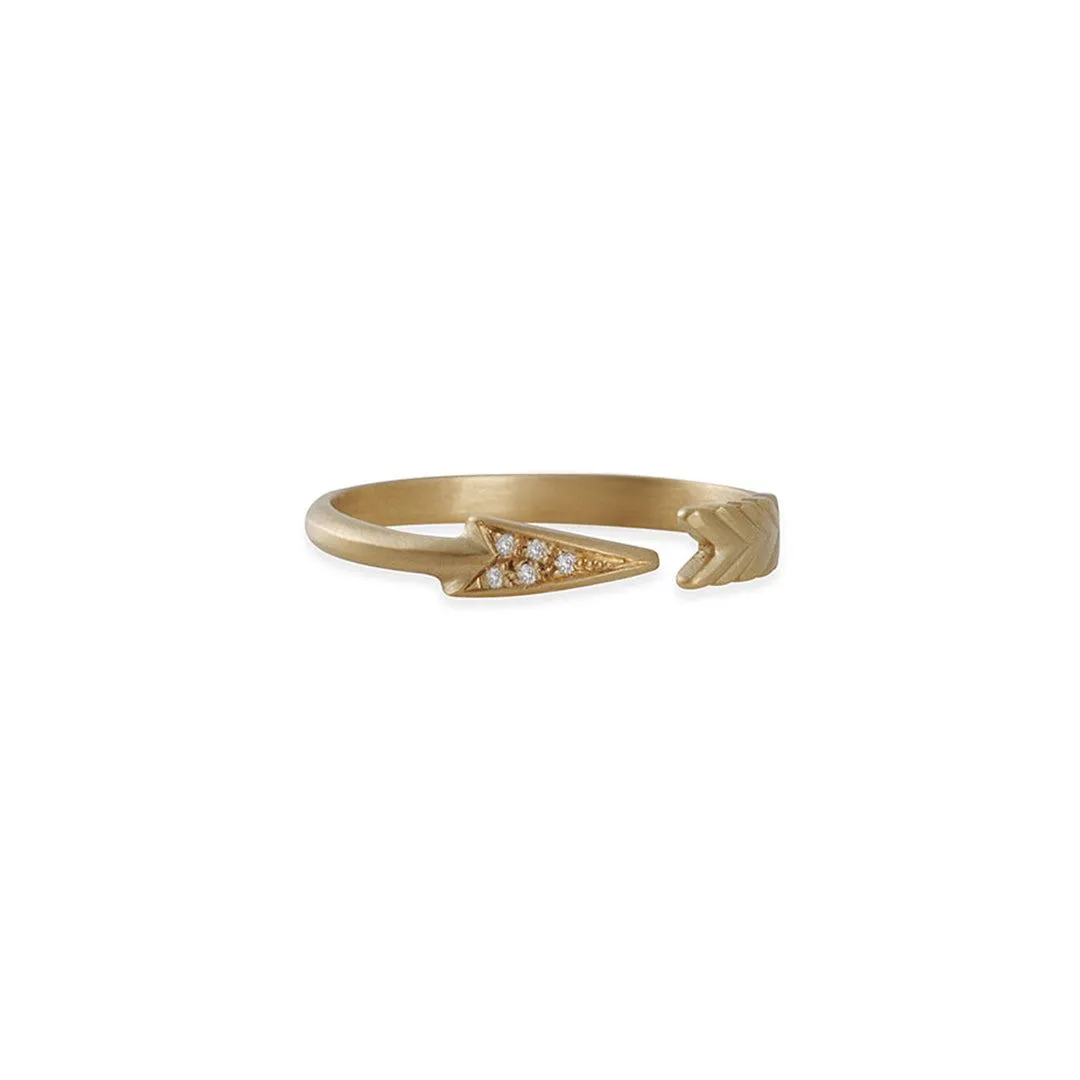 Carla Caruso - Pavè Diamond Arrow Ring