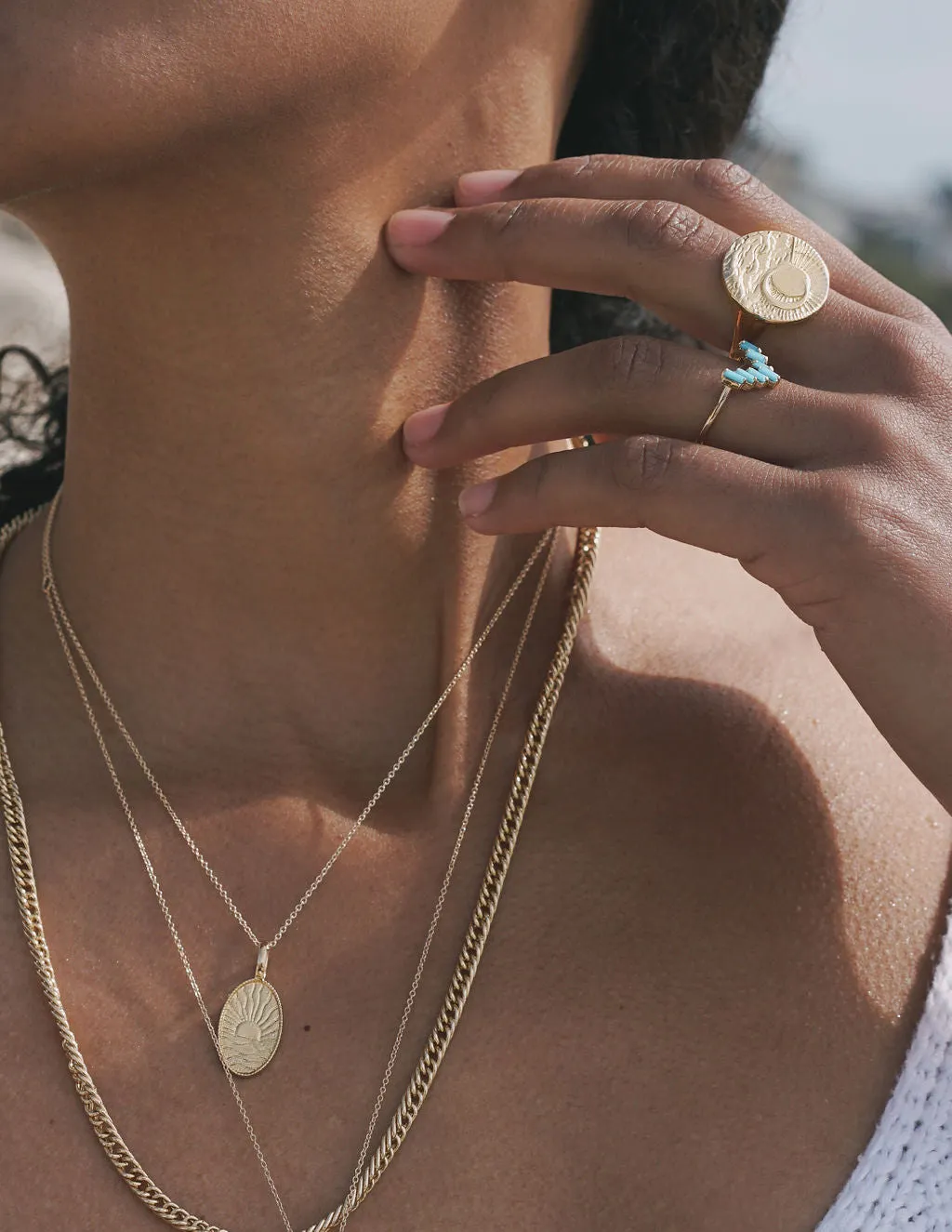 Chevron Ring in Black Onyx