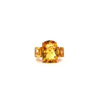 Citrine Ring in .925 Sterling Silver KSR - 10297