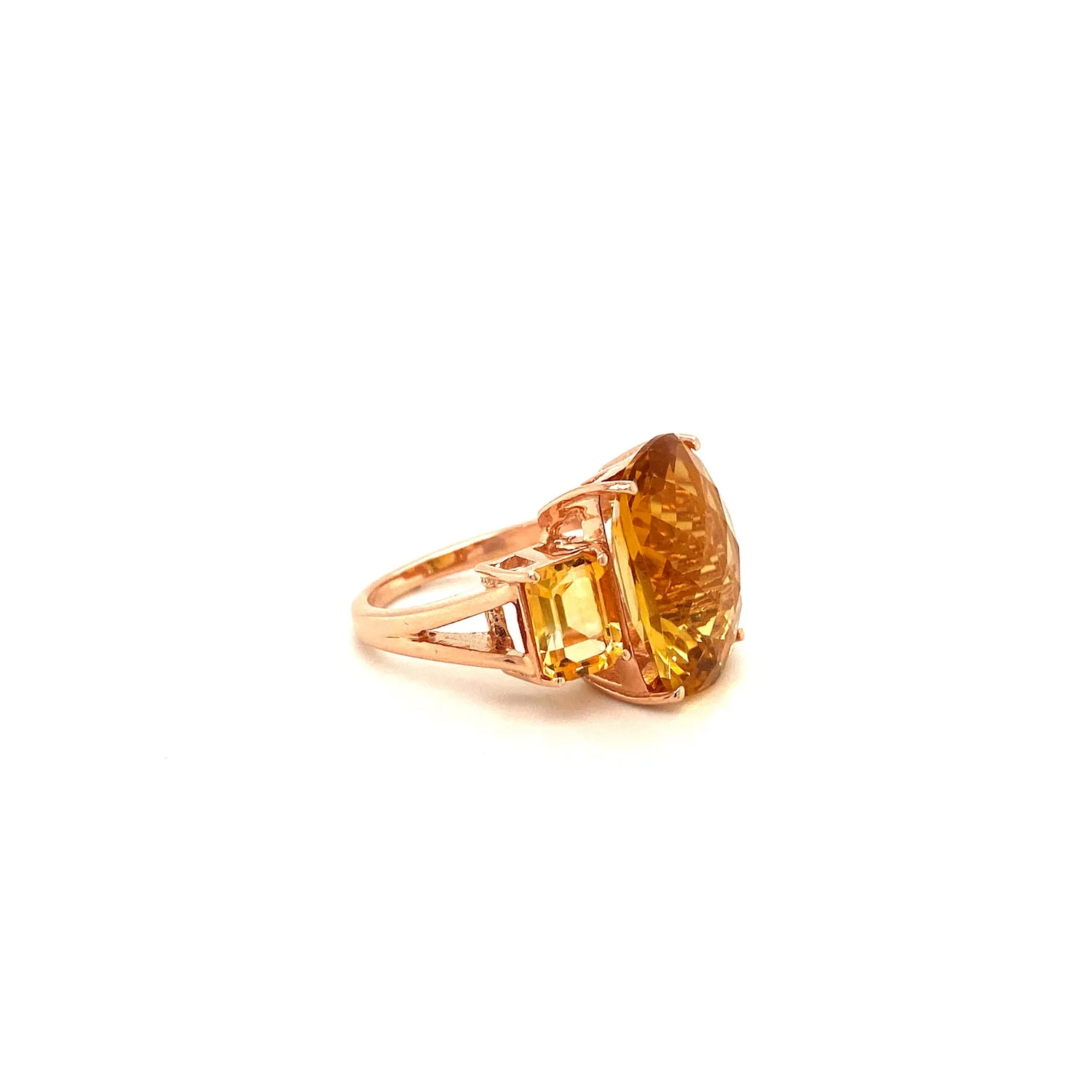 Citrine Ring in .925 Sterling Silver KSR - 10297