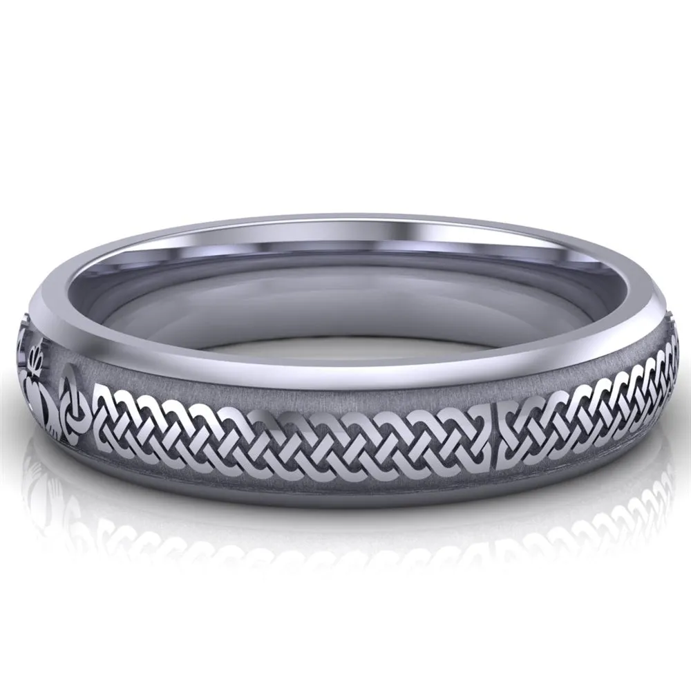 Claddagh Wedding Ring UCL1-PLATINUM5M - Platinum