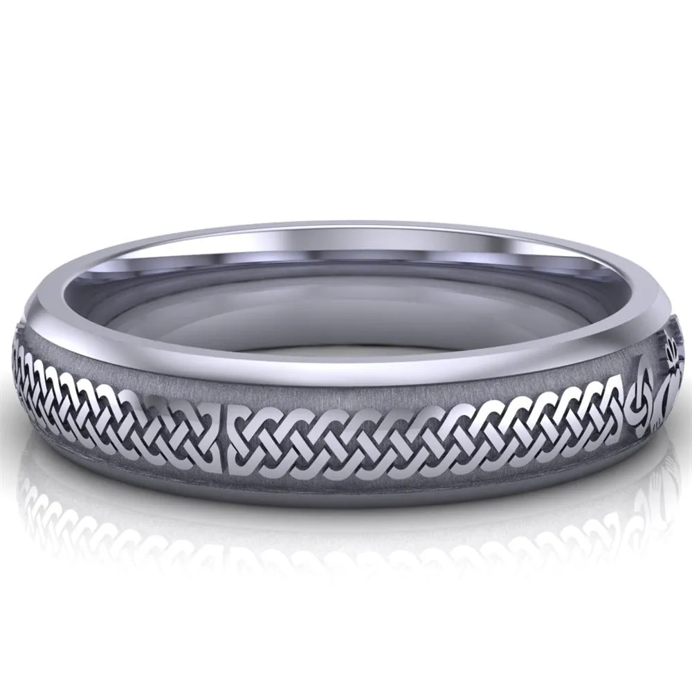 Claddagh Wedding Ring UCL1-PLATINUM5M - Platinum
