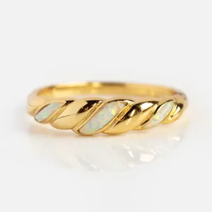 Classic Opal Inlay Ring