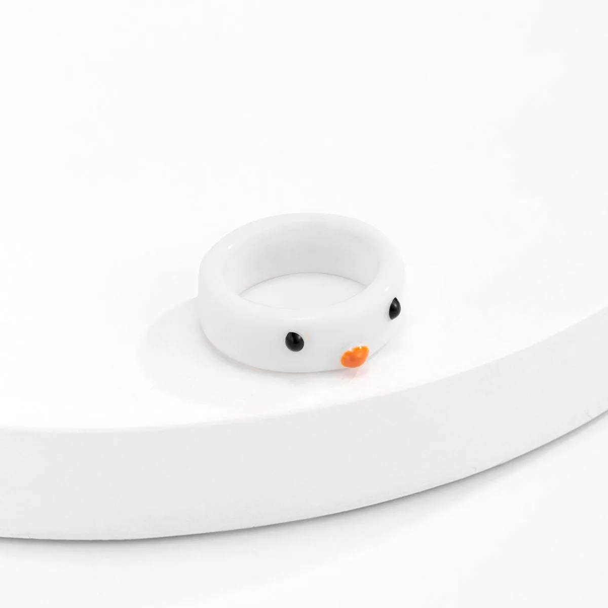 Colorful Resin Duck Pattern Ring