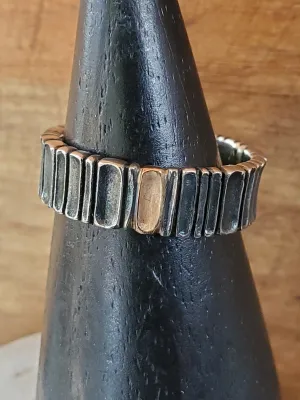 Conni Mainne Platinum-enhanced/18k rose gold Band