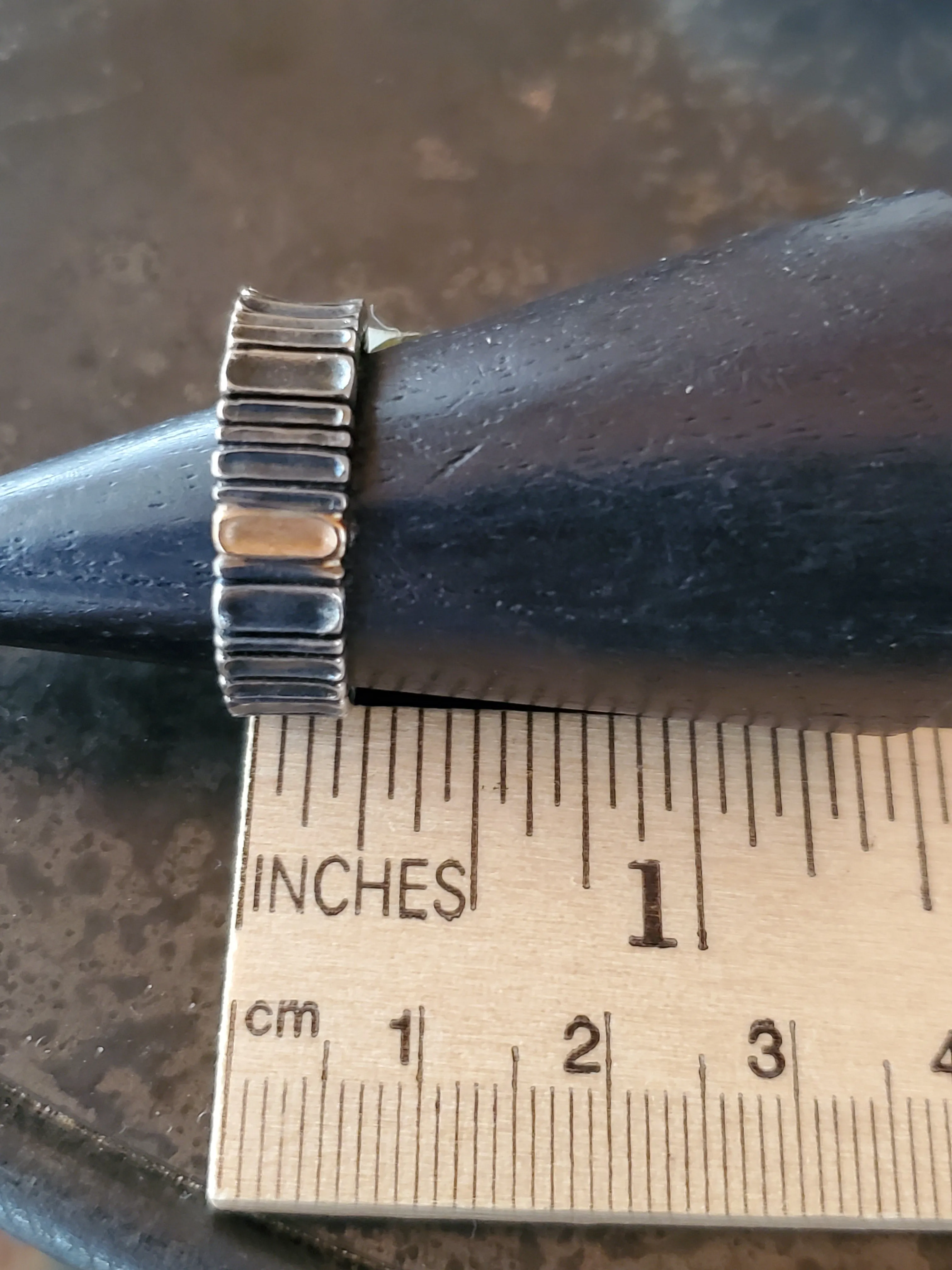 Conni Mainne Platinum-enhanced/18k rose gold Band