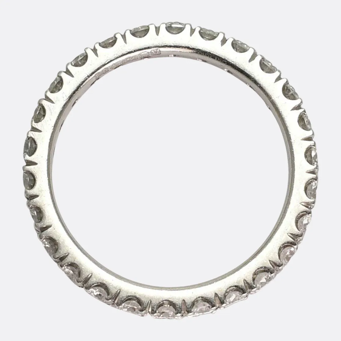 Contemporary Diamond Platinum Eternity Ring