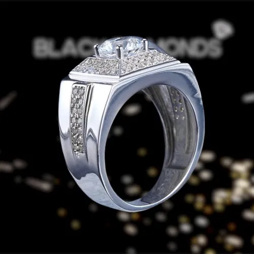 Created Diamond Men's Wedding Band Ring 1 Carat