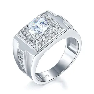 Created Diamond Men's Wedding Band Ring 1 Carat