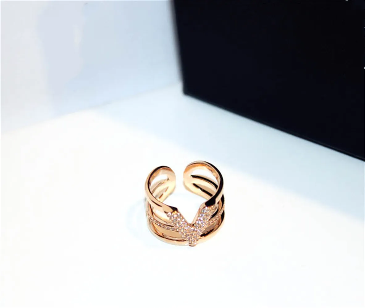 Cubic Zirconia Beaded Adjustment Statement Rings