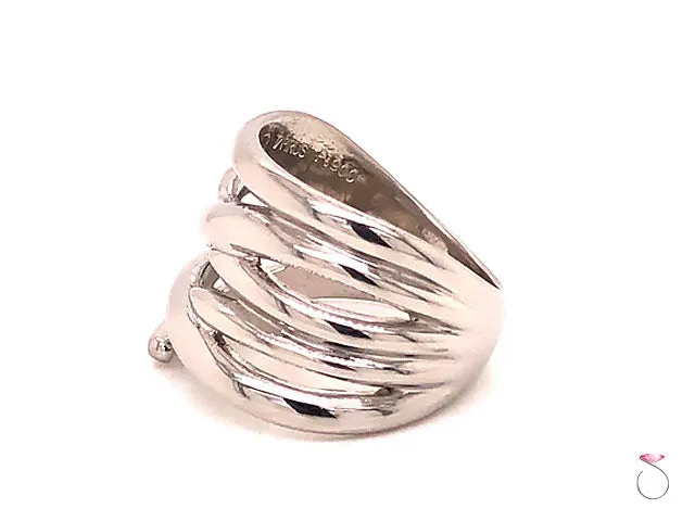 Designer Platinum Ruby Wide Fashion Band