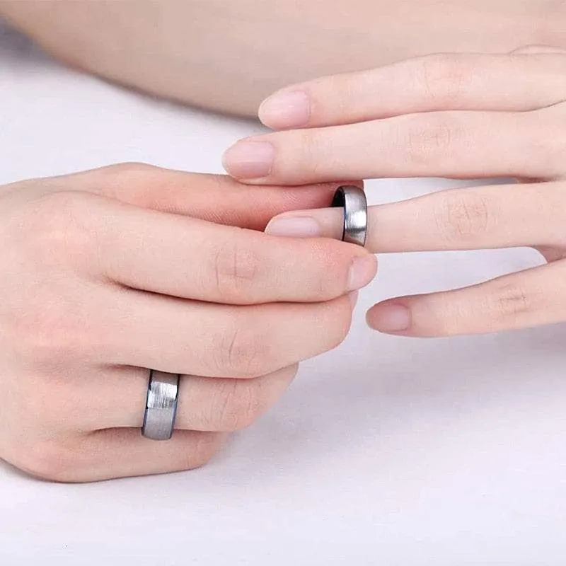 Dome Tungsten Carbide Men's Wedding Band